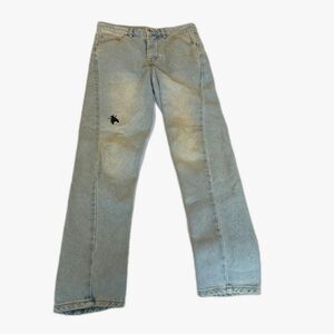 ASOS Embroidered High‑Rise Jeans Size 28